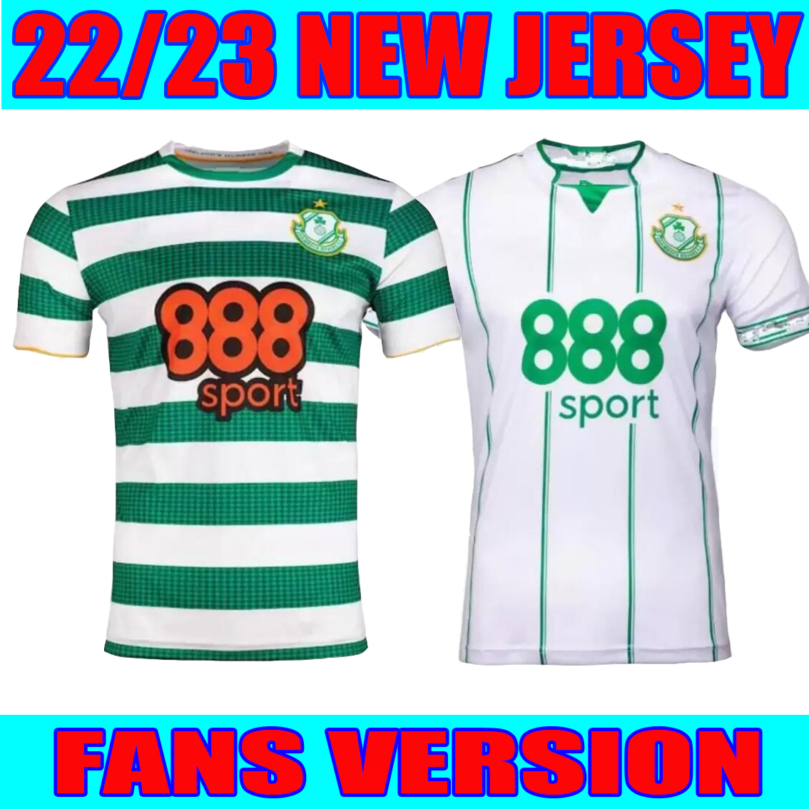 

2022 2023 Ireland shamrock rovers FC Soccer Jerseys 22 23 Short Sleeves Football T-shirt Fans Tops Tees, Home