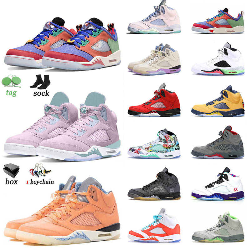 

With Box 5 5s Basketball Shoes Mens Jorda Raging Bull Doernbecher UNC Stealth 2.0 Jade Horizon Metallic Gold Alternate Grape Womens Sneakers Sports Trainers Size 13, C32 easter 40-47