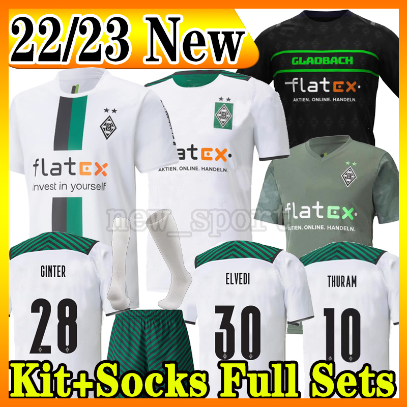 

22 23 Borussia Monchengladbach soccer jerseys 2022 2023 Gladbach STINDL ELVEDI PLEA ZAKARIA PLEA THURAM BENSEBAINI HERRMANN EMBOLO Men Kid Kits Football Shirts, Menxing 21 22 home