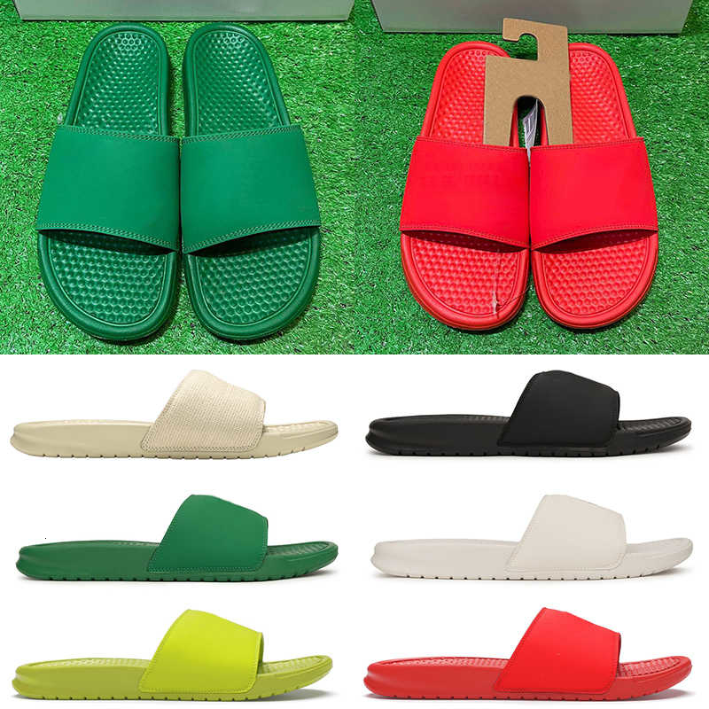 

2022 Benassi Slide Slippers Jdi Tanjun Men Women Summer Beach Sandals Fashion Outdoor Slides Unisex Shoes Green Black, Volt