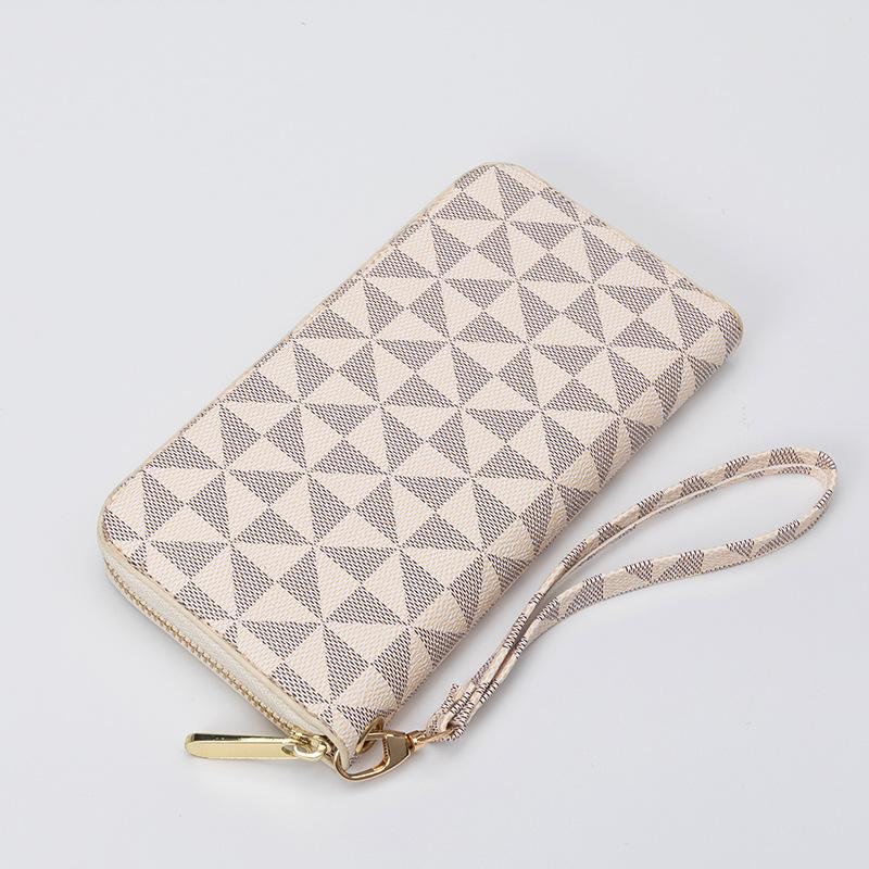

Wallets Long Wallet For Women Wristlets Bags Clutch Purse Luxury Men Street Zipper Holder Phone Bag Fashion Lady Party, Beige