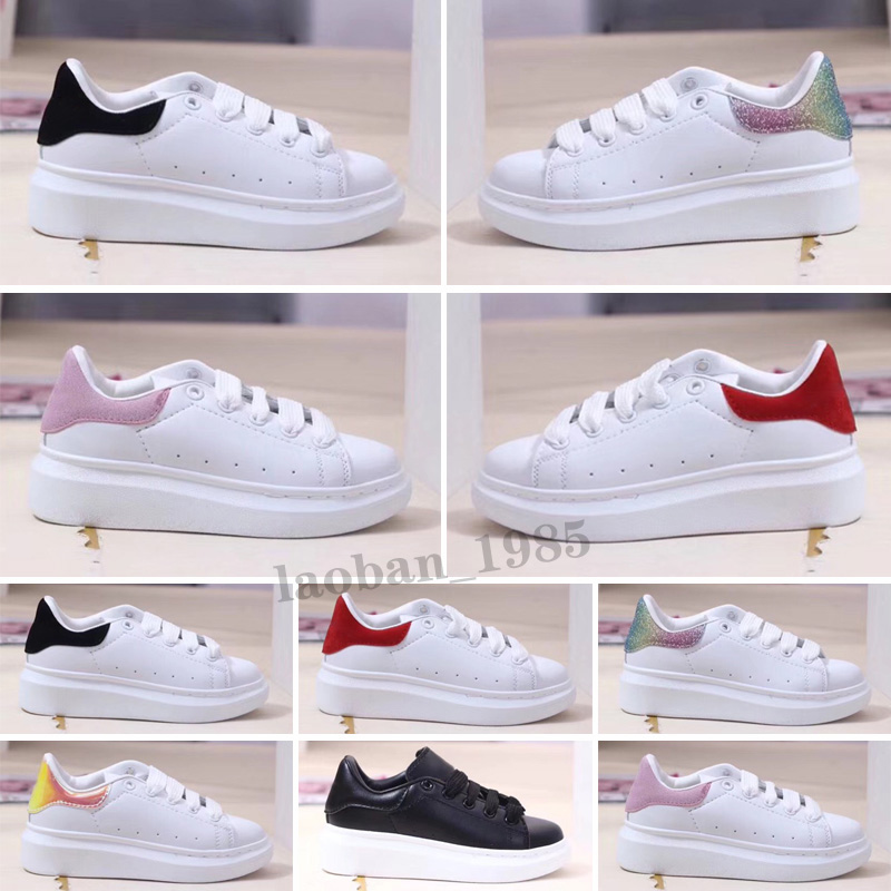 

2022 Designer Kids Shoes For Boys Girls ander Thick Bottom White Black Red Boby Toddler Casual Sneakers Size 24-35, Color 2