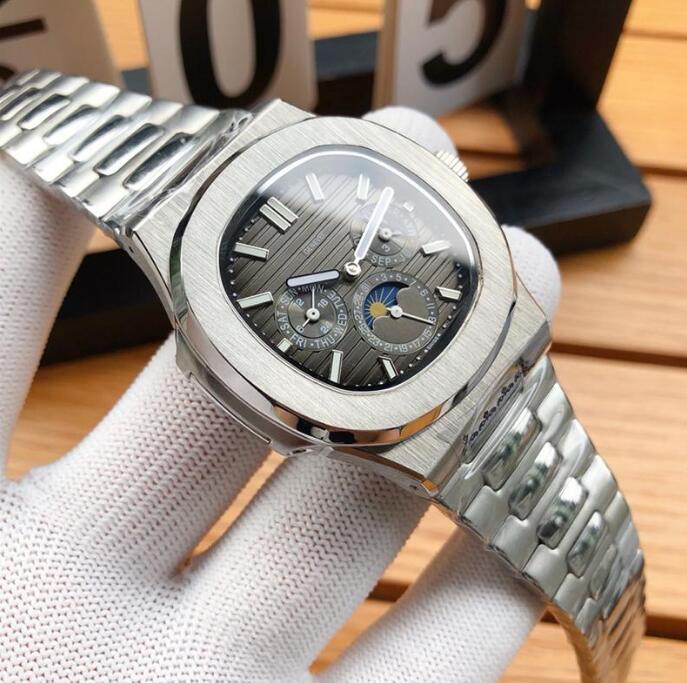 

1pc retail Top quality AAA designer luxury watches 316L steel band Automatic winding mechanical watch date display Movement waterproof wristwatch wholesale, 50m waterproof