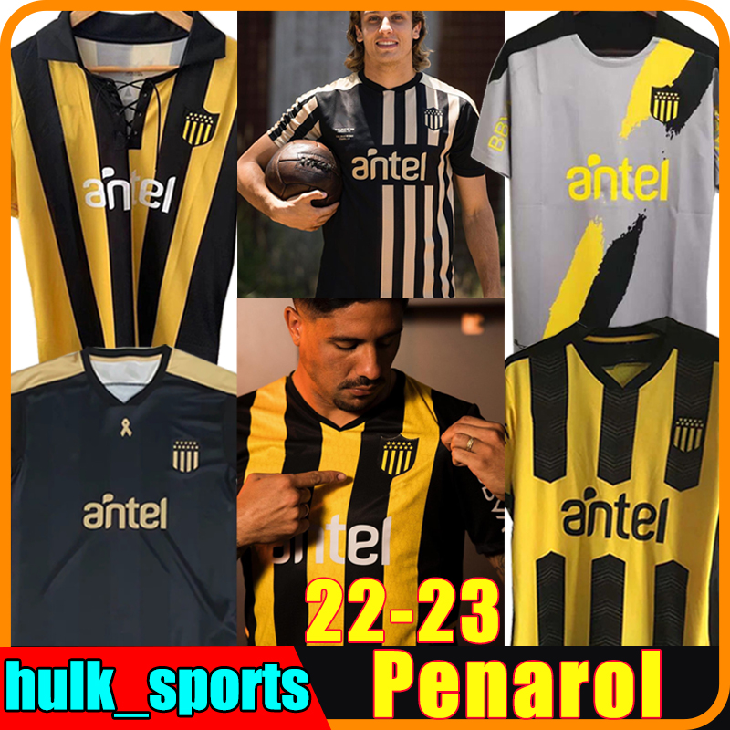 

Thai 2022 2023 Club Atlético Peñarol soccer jerseys Special Version130th Home 129th Commemorative Edition 22/23 Uruguay Penarol C.RODRIGUEZ football shirt, Peinaluoer 130 th