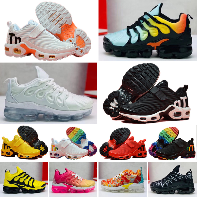 

Top Quality TN Plus Childrens Athletic Shoes Kids Boys Basketball Sandals Child Huarache Legend Blue Sneakers Size 28-35, Color 15