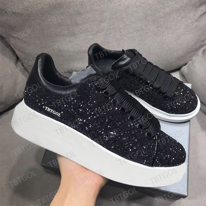 

Designer Woman Shoe Leather Lace Up Men Fashion Platform Oversized Sneakers White Black Mens Womens Luxury Velvet Suede Casual Shoes With Box NO11, 16