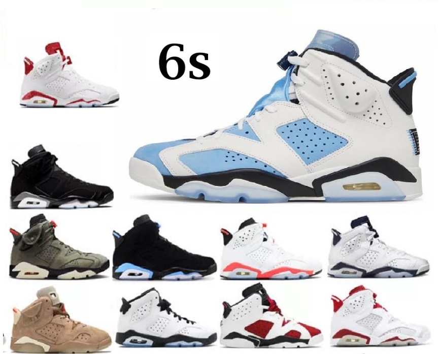 

kids Big boy 6s basketball shoes 6 Red Oreo UNC White Midnight Navy British Khaki Olive Black Cat Bordeaux Bred Tinker kids trainers sports sneakers