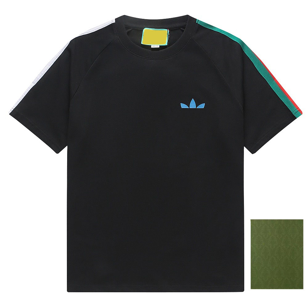 

Men's Plus Tees & Polos Round neck embroidered and printed polar style summer wear with street pure cotton e35b