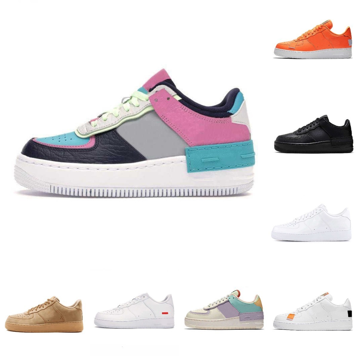 

High Quality Mens Sports Shoes OG Classic Triple White Low Shadow Utility Black Wheat Pistachio Frost Pale Ivory Pastel ForCes Women Designer Trainers Sneakers, Please contact us