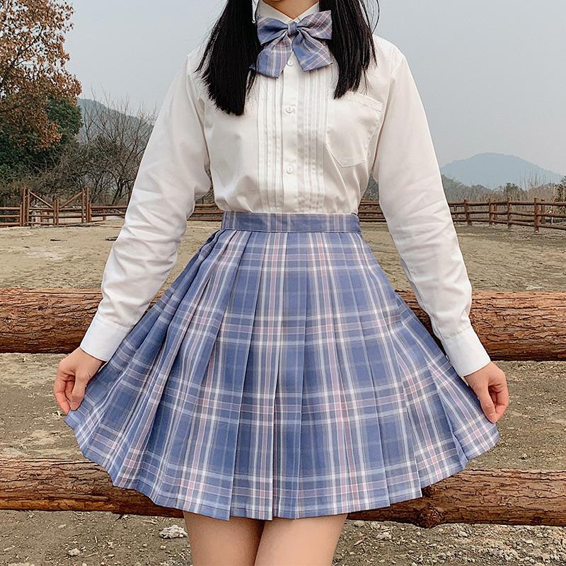 

Clothing Sets School Skirt Girl High Waist Plaid Skirts Women Summer Short Pleated Cute Girls Dance Mini JK Uniform SkirtsClothing, Black
