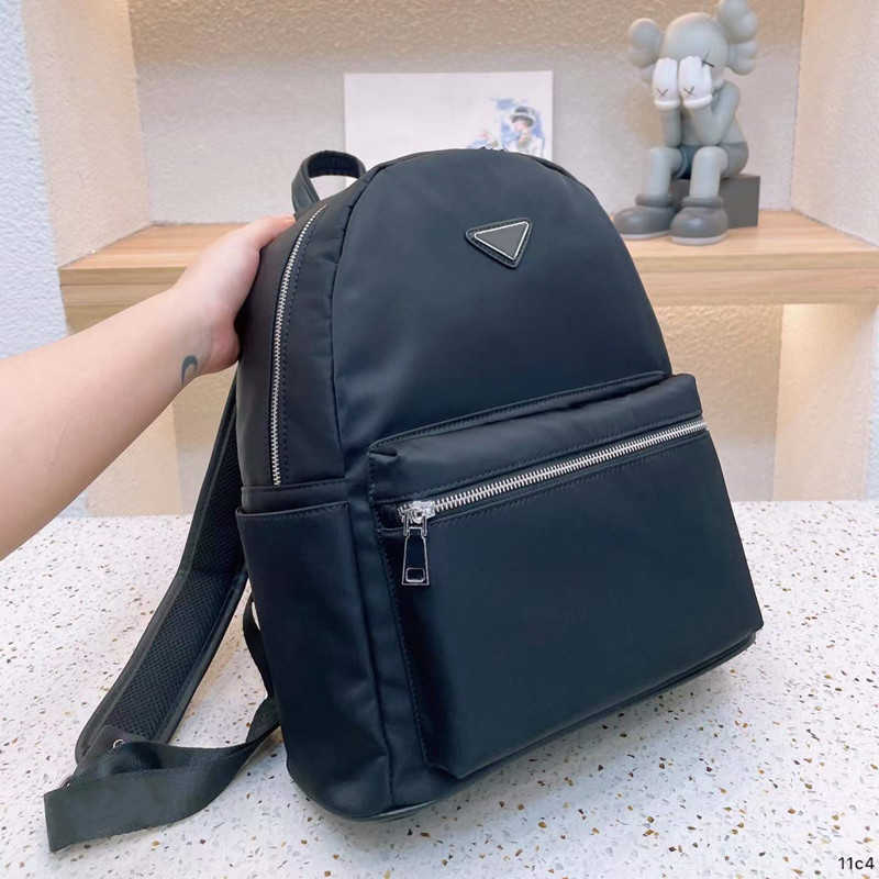 

mens designer backpack luxury backpacks Mens Nylon School Bags Large Capacity Students Back Pack Triangle women shoulder bag 2022 NEW Top, Style 1-36x28cm(l0g0)