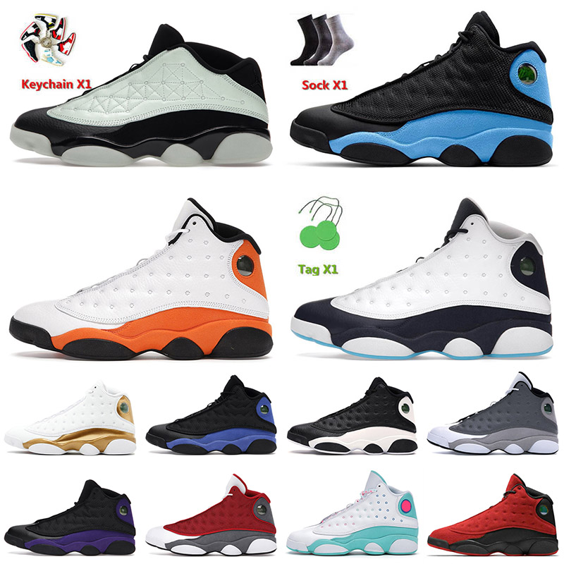

2022 Top Quality OG Basketball Jumpman Shoes 13 13s XIII Singles Day Obsidian Starfish Lucky Green Hyper Royal Red Flint Mens Women Trainers Sneakers 36-47, C42 french blue 40-47