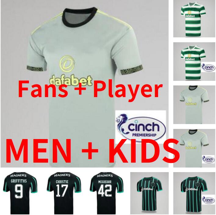 

22 23 Celtic fc Soccer Jersey KYOGO ABADA AJETI Giakoumakis Daizen Away Soccer Shirt FORREST TURNBULL JOTA 2022 2023 Football Uniforms Adult Kids fans Player version