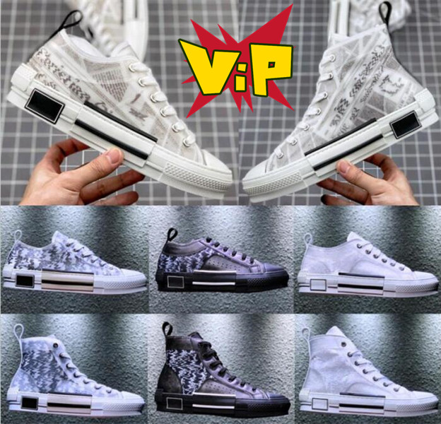 

b22 Luxurys Designer Print Canvas Man Women Casual shoes Fashion B23 High-top Low-top Lace Up White Grey Mens Sneaker Womens Design Bee Classic Trainers sneaker shoe