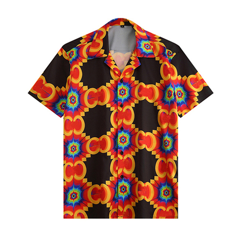 

Men's Casual Shirts Luxury Royal Shirt Men Brand short Sleeve Mens Dress Baroque Floral Print Party Formal Camisas Hombre, Pattern