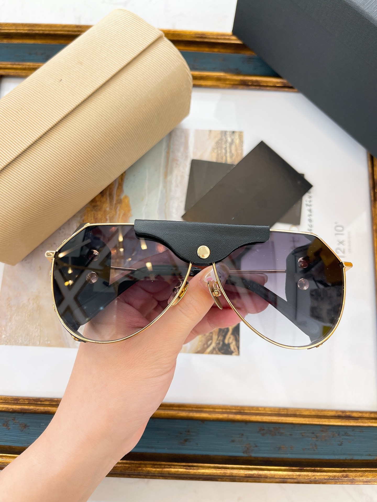 

Summer Sunglasses For Men Women 2258B Style Anti-Ultraviolet Retro Plate Full Frame Fashion Eyeglasses Random Box