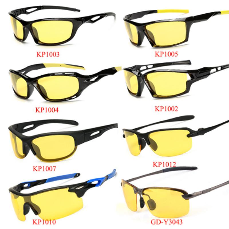 

Sunglasses Car Drivers Night Vision Goggles Anti-Glare Polarizer Polarized Driving Glasses With Bag Men Sun N025