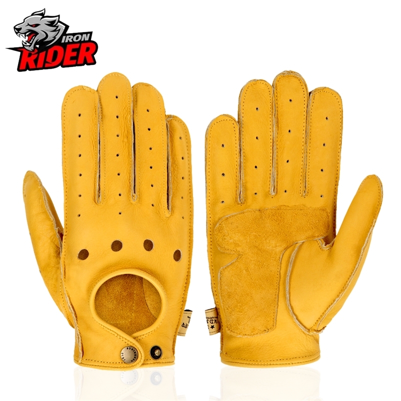 

Motorcycle Gloves Genuine Leather Breathable Protective Gears Motobike Anti Fall Touch Screen Motocross Outdoor Sports 220813gx