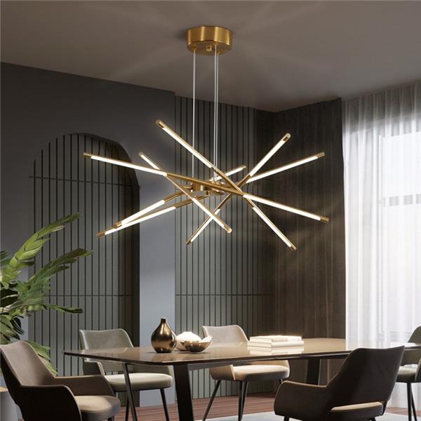

Post-modern style dining room chandelier lamps is extremely simple, modern personality, creative Nordic atmosphere living room light luxury art QZ022