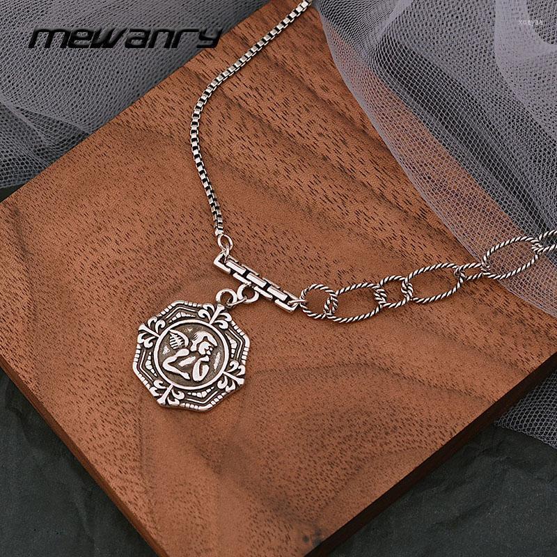 

Chains Mewanry 925 Steamp Sweater Necklace For Women Fashion Elegant Party Angel Cupid Pendant Couples Jewelry Birthday GiftsChains
