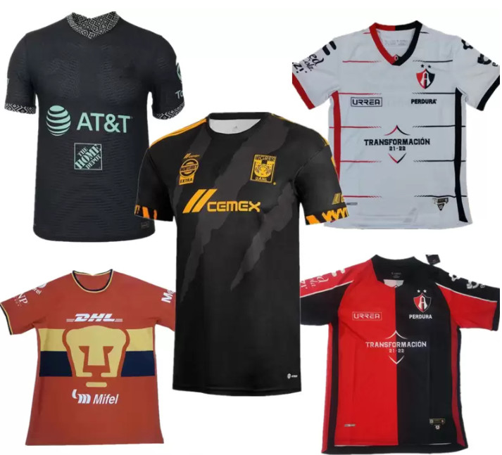 

22/23 Atlas LIGA MX Soccer Jerseys UNAM Mexico G.GONZALEZ MALCORRA MORA Chivas 115th anniversary Tijuana men kit Football Shirts 2022 home away pre-match shir