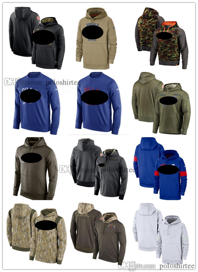

Men Women Kid Buffalo''Bills''Hoodies Tan Vintage Sweatshirt 2019-23 Salute to Service Sideline Therma Pullover Football Hoodie, 10