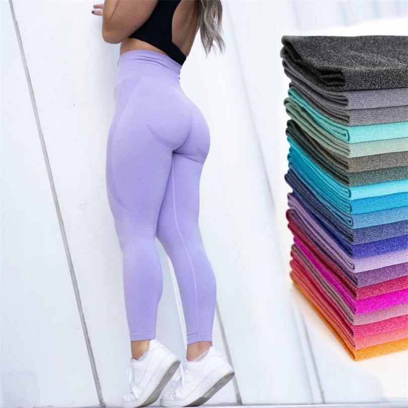 

Curve Contour Seamless Leggings Yoga Pants Gym Outfits Workout Clothes Fitness Sport Women Fashion Wear Solid Pink Lilac Stretch 220812, Bubble gum