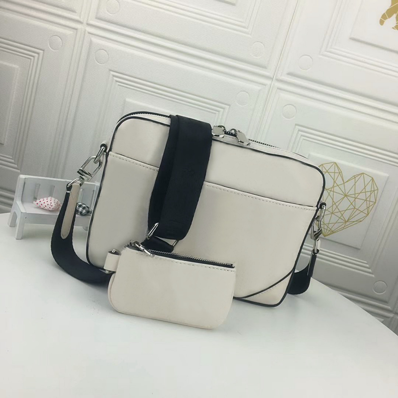 

Messenger Bags Men Crossbody Bag Handbag Designer Shoulder Bag Fashion 2 In 1 Embossing Flower Briefcase With Wallet Cross Body Presbyopic Man Twin Set Satchel Purse, Blue