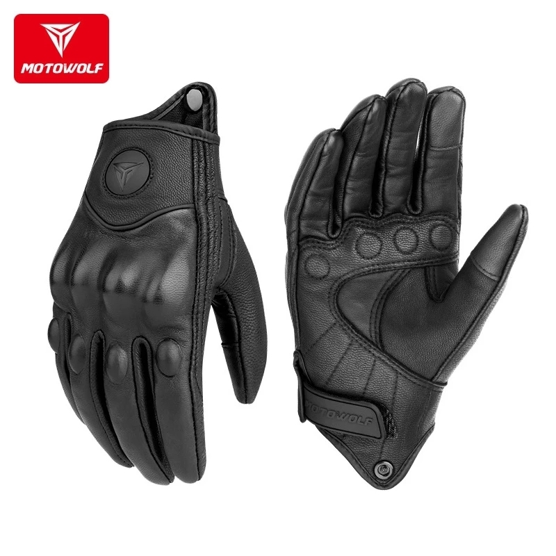 

Leather Motorcycle Gloves Riding Windproof Touch Screen Motociclista Guantes Moto Luva De Couro Motoqueiro Breathable Summer 220812