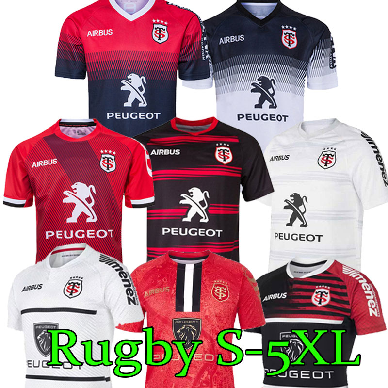21 22 Toulouse Jersey de rugby 2021 2022 Stade Toulousain Union RCoulon Bordeaux Begles Perpignan Domicile Domicile Exterminile Shirts Top Taille