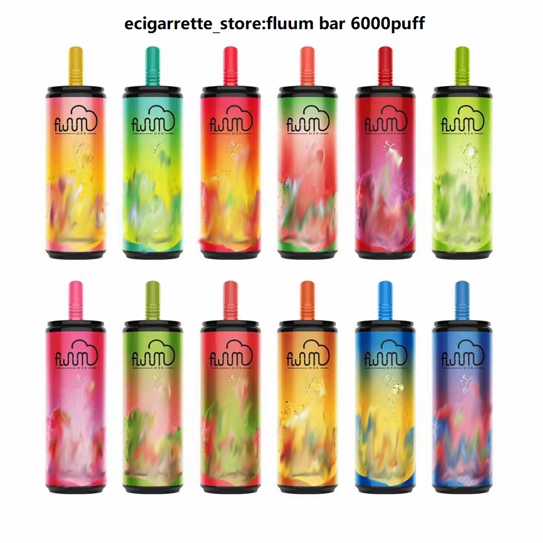 

Original Fluum bar 6000puff Disposable Electronic Cigarette Starter Kit Strength 5% Vape 15ml 850mAh Battery Rechargeable Coke Model Vape Pen