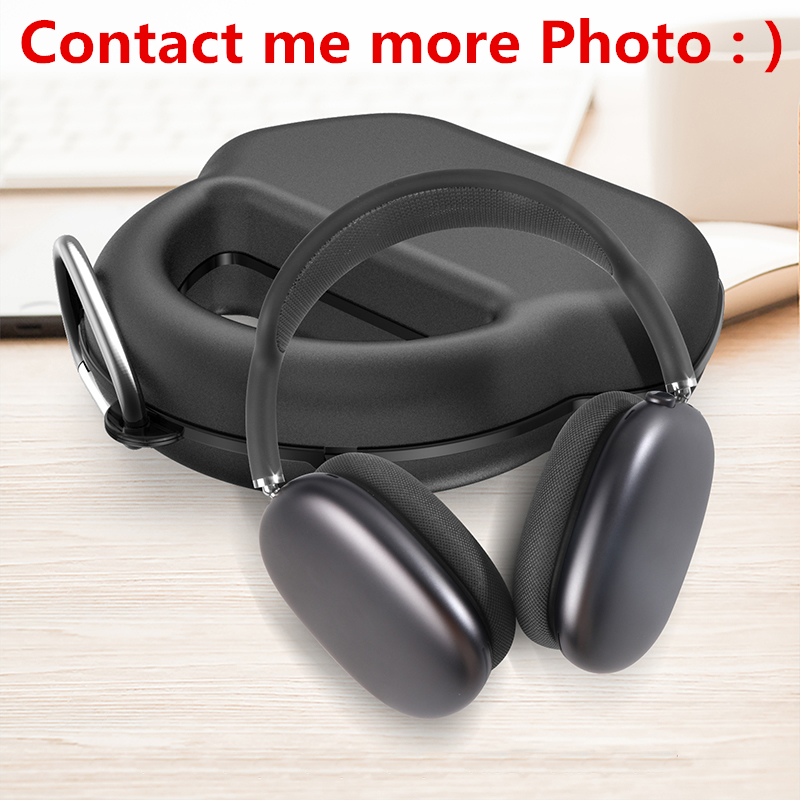 

For Airpods Max Headphone Accessories Solid Silicone High End Custom Waterproof YKK Zipper Protective PU EVA Hard Storage Headphone Travel Case