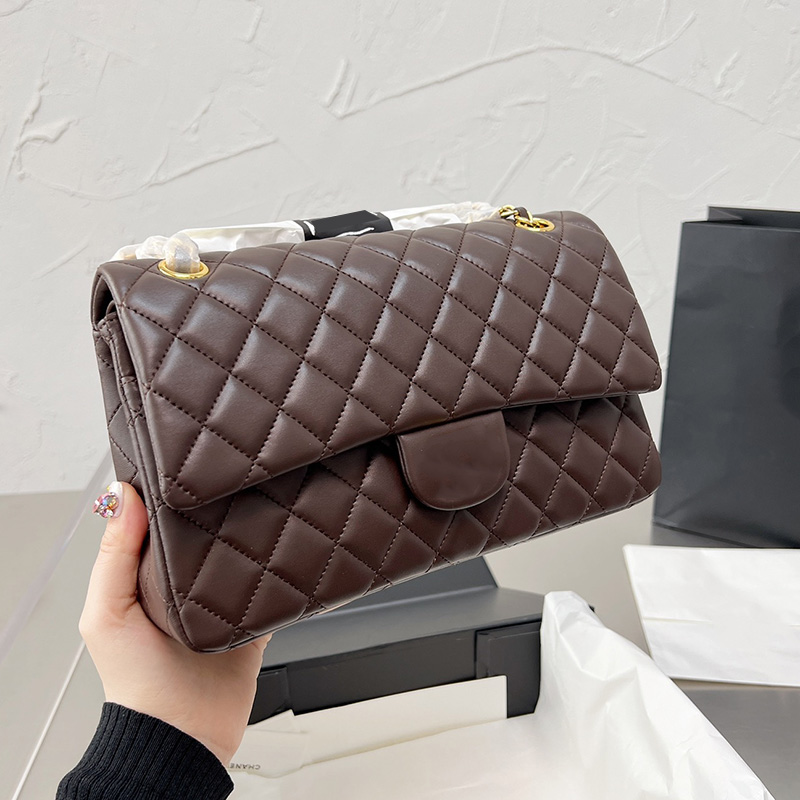 

Cross Body 2022Ss W Womens Classic Double Flap Quilted Bags Gold Hardware Turn Lock Crossbody Shoulder Handbags 15 Colors can Choose Designer Luxury, Red