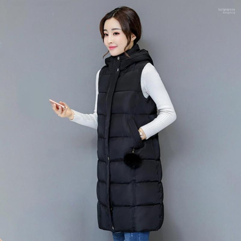 

Women's Vests Stylish Women Outerwear Stand Collar Female Thick Pockets Vest Long Luci22, Army green