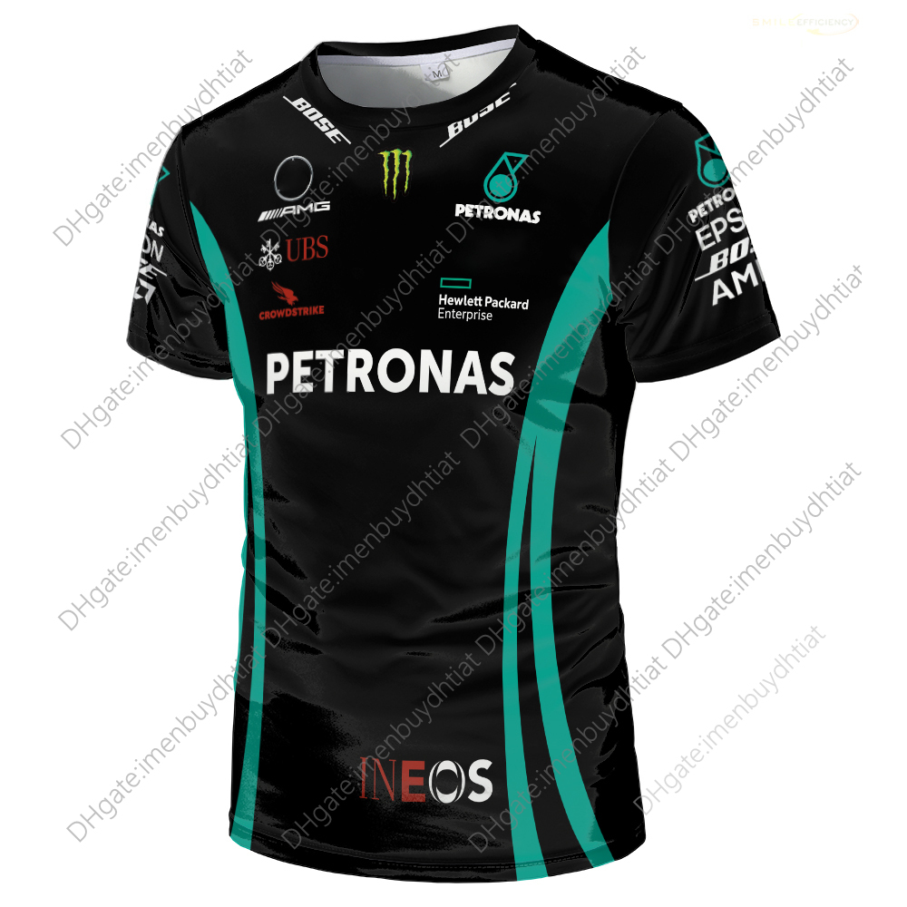 2022 F1 Formule 1 équipe de course T-shirts masculins Nouveaux Petronas Joint AMG Sleeve courte et spectateur féminin LZ1I
