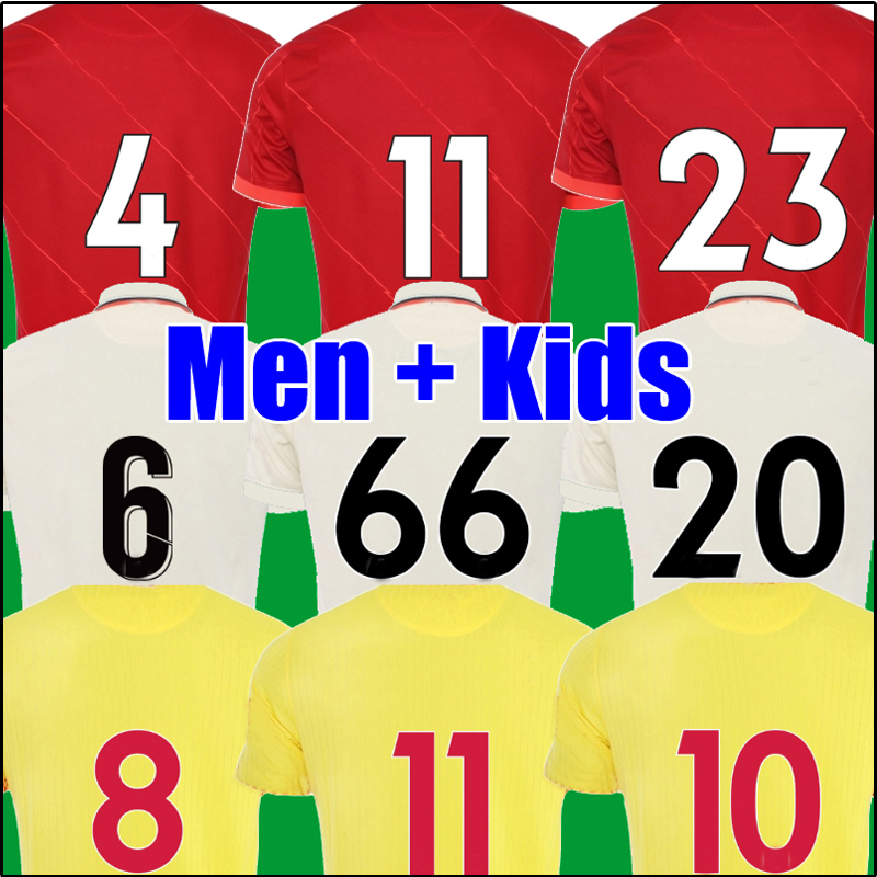 21 22 23 season home away 3rd RED YELLOW soccer jerseys 2021 2022 2023 Mohamed Diogo Luis DIaz football shirts men kids kits uniforms