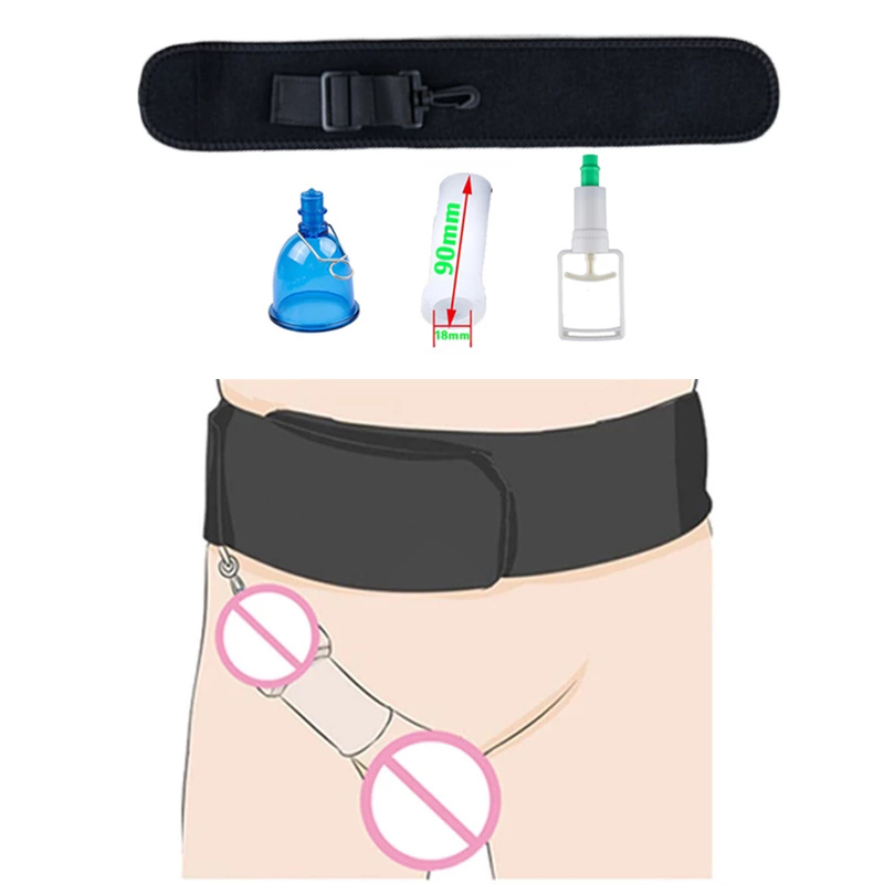 Pompe à vide du pénis à ceinture de phallosan pour les hommes à l'élargissement de l'extension de la buse du manchon d'extension de lingeur de bu