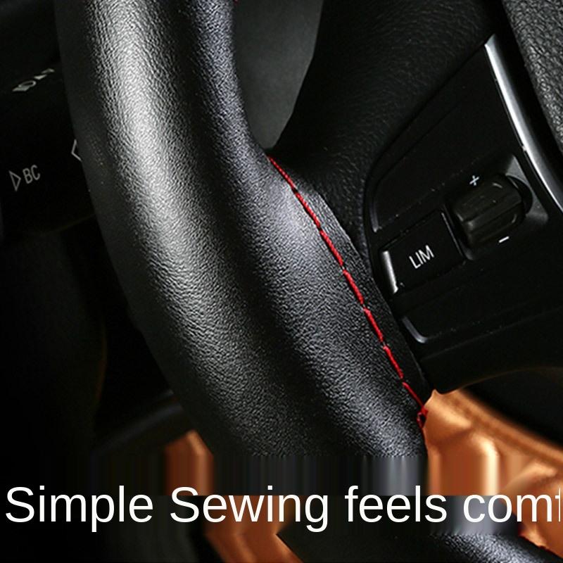 

Steering Wheel Covers Genuine Leather DIY Car Cover Universal Braiding For And Non-slip Auto CaseSteering