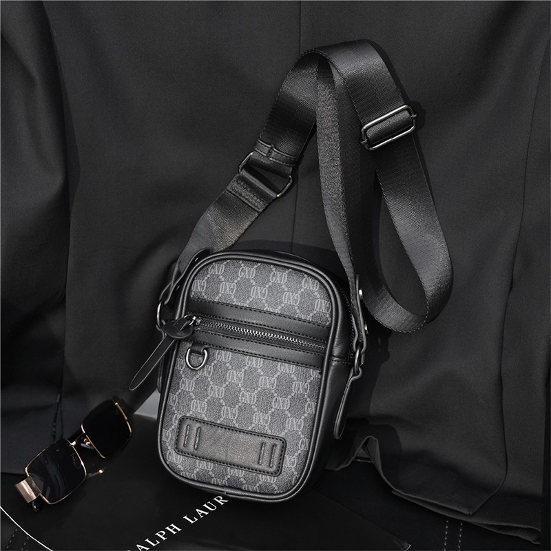 

Lattice Designer Men's Crossbody Bag Mini Luxury Handbags Men Leather Coin Purse Phone Bag Zipper Shoulder Chest Bag Money Pouch, Gxd
