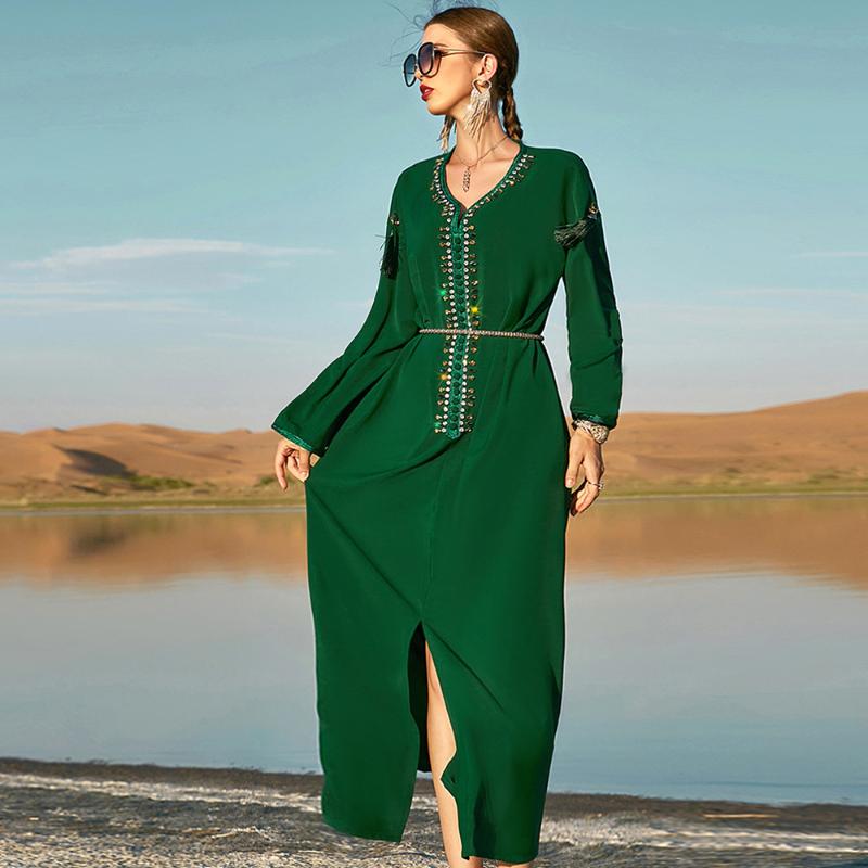 

Ethnic Clothing Muslim Dress Women Caftan Marocain Wedding Turkish Dresses Moroccan Kaftan Robe Musulmans Arabic Islamic Djellaba Femme