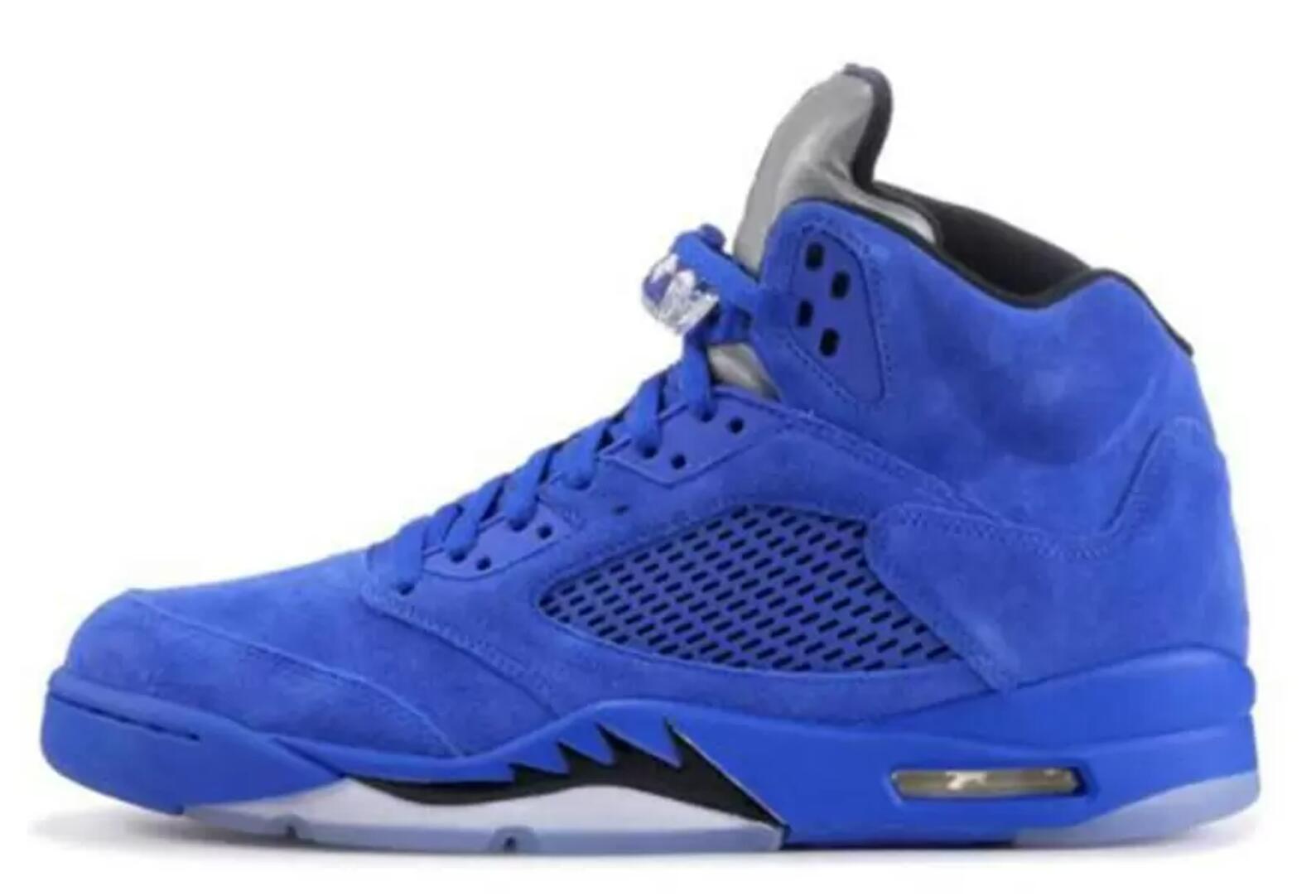 

Men Basketball Shoes Jumpman 5 5s Sail Muslin Alternats blue Metallic Cement Sports Sneaker Alternate Bel Tongue Shoe Size 5.5 6.5 7.5 8.5 9.5 10.5 11.5 12.5 13.5