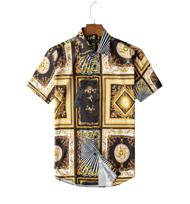 

graphic shirts for men trendy Lapel summer outdoor loose fashion letter Striped Printed button down short sleeve beach party style Hawaii plus size blouse#308, Customize