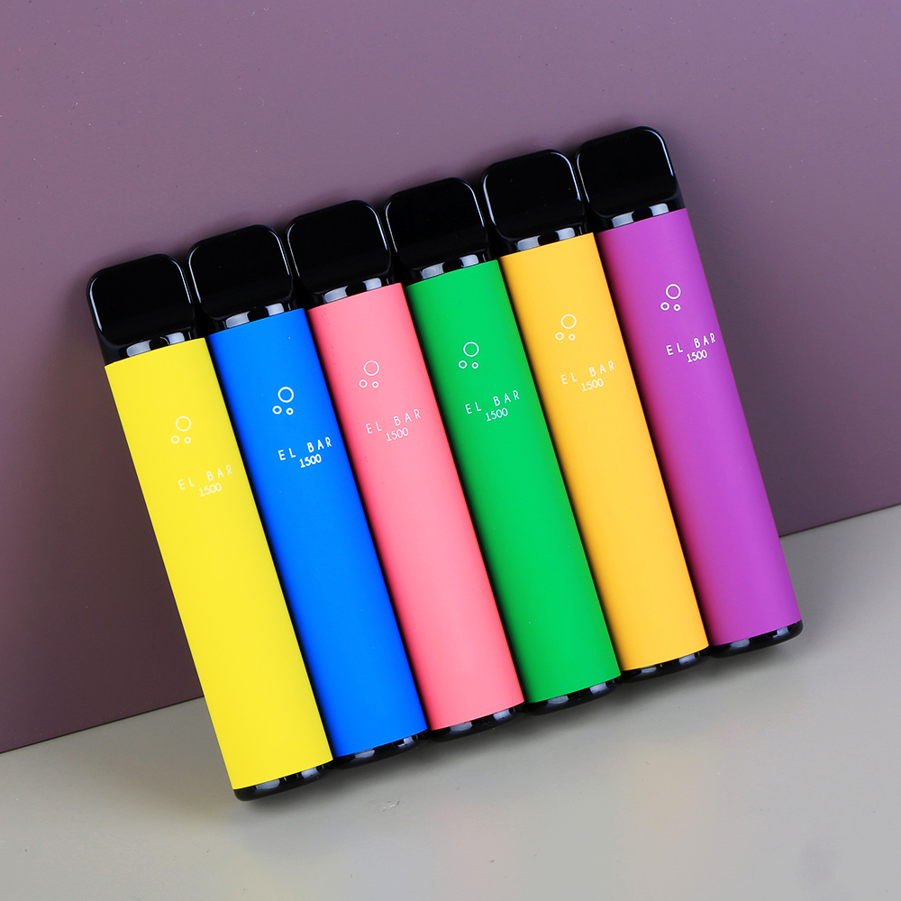 

disposable e cigarette ELF 1500 puffs kit disposable vape device prefilled 4.8ml pod e-cigarettes 850mAh Battery 12 colors vaporizer pen