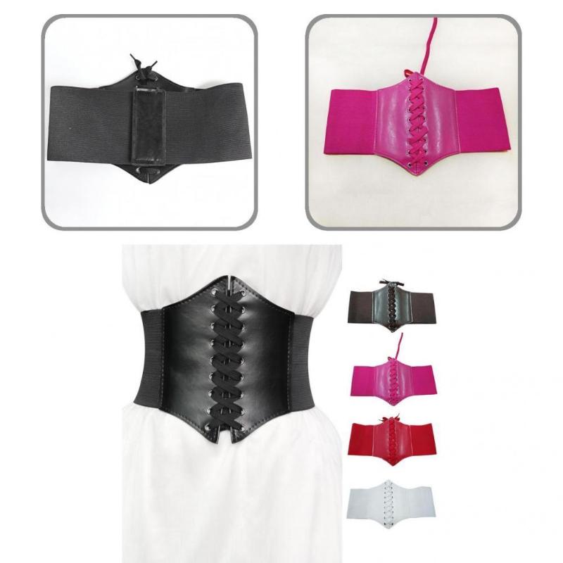 

Bustiers & Corsets Wear Resistant Skin-friendly Elastic Body Shaping Girdle Belt For Outside WearBustiers, White