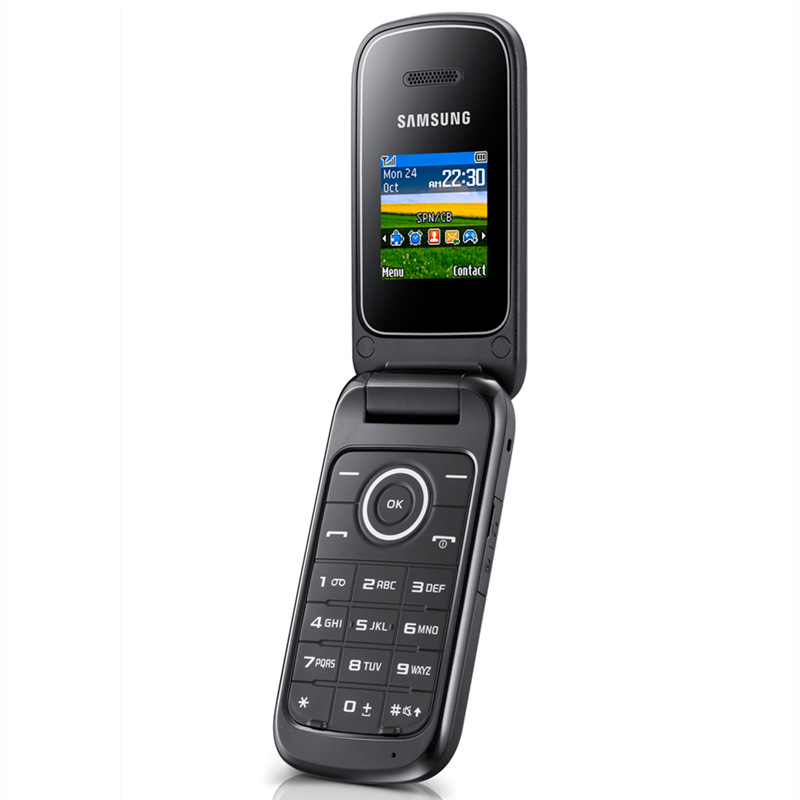 

Refurbished Cell Phones Samsung E1190 GSM 2G Slide Cover For Elderly Student Mobile Phone, Black