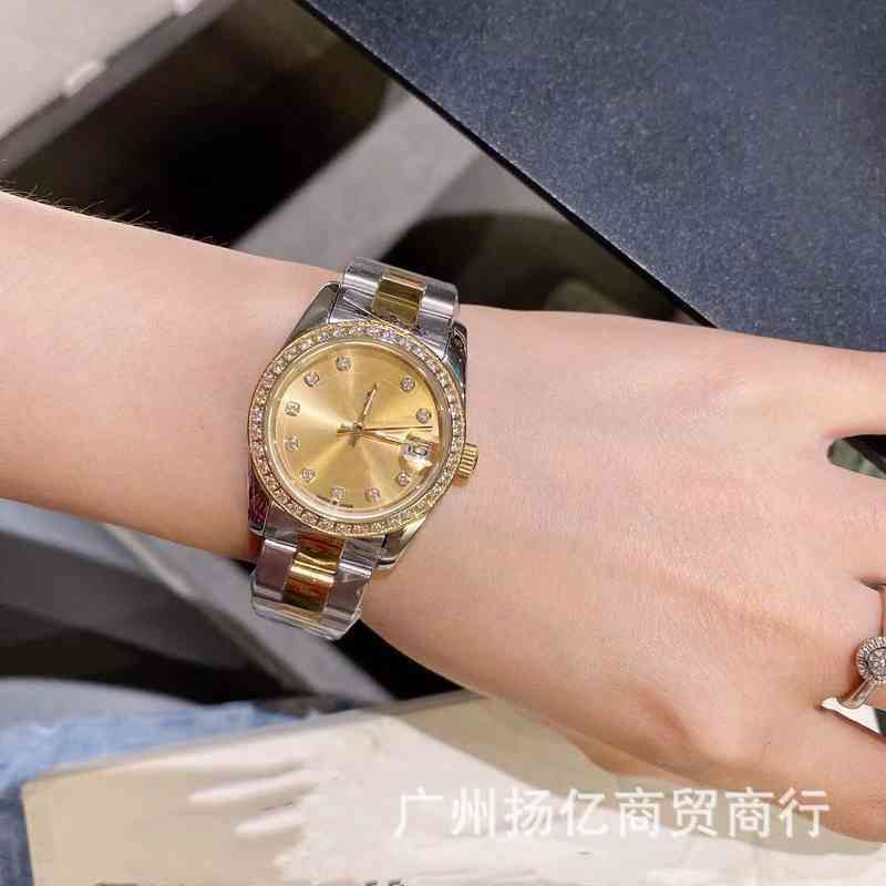 

luxurious wrist watch oyster perpetual movement watches high quality 1Z30 Olex Is Classic Womens Laojia Log with and Refined Temperament, Golden black face
