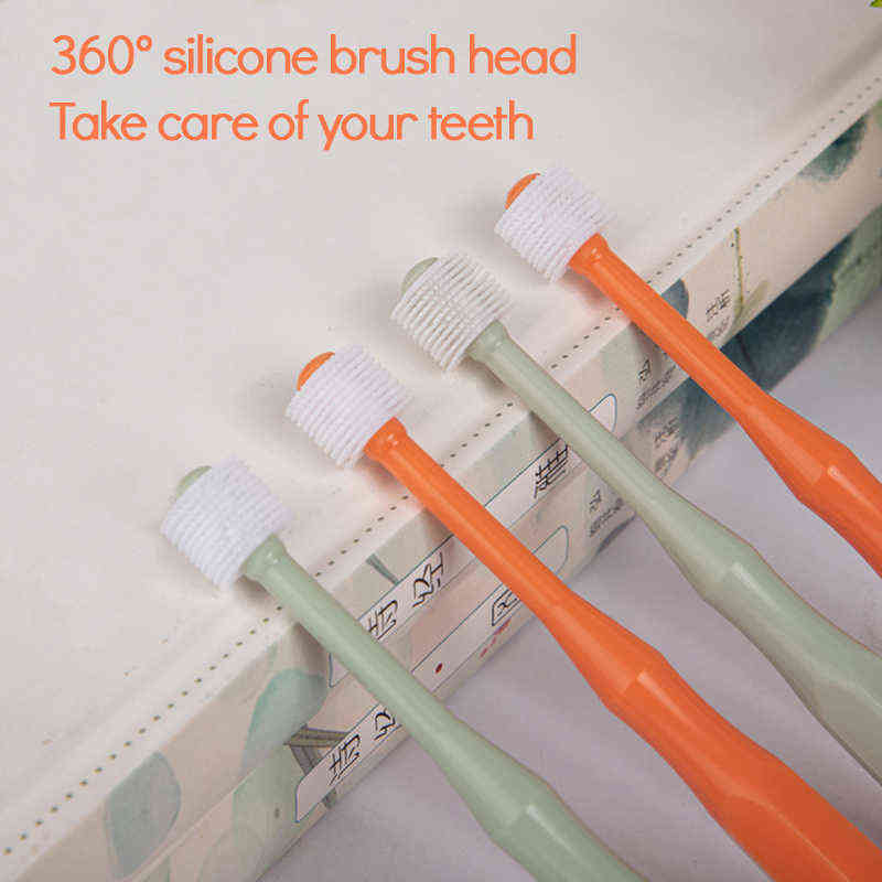 

Toothbrush 1 Pc 360 Degree Silicone Toothbrush Training Baby Children Oral Care Tooth Brush Tool for Gift 0511