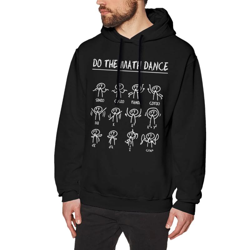 

Men' Hoodies & Sweatshirts Math-Dance Top Hooded Pullover Hoodie, Black