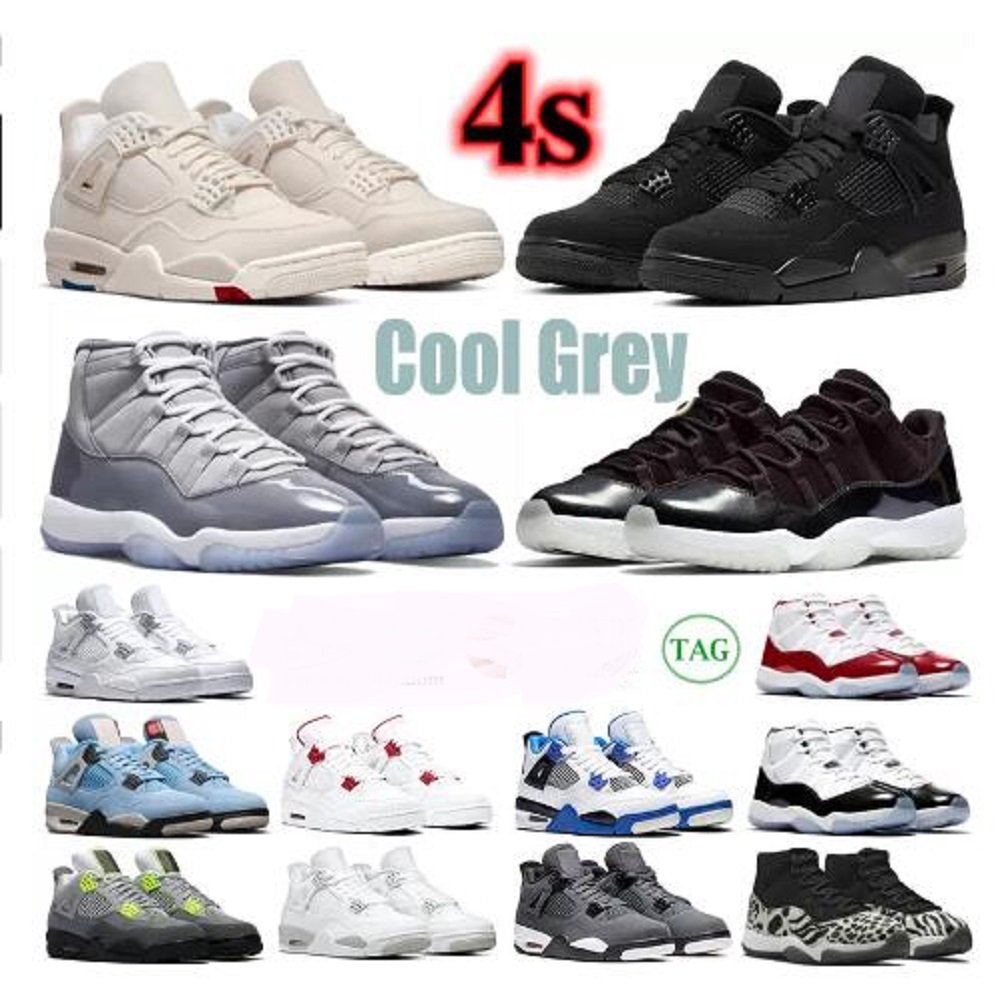 

Jumpman Man 11s Bred Mens Basketball Shoes Sneakers Fire Red thunder Motosports White 11 Cool Grey University Blue mens trainers, # 5