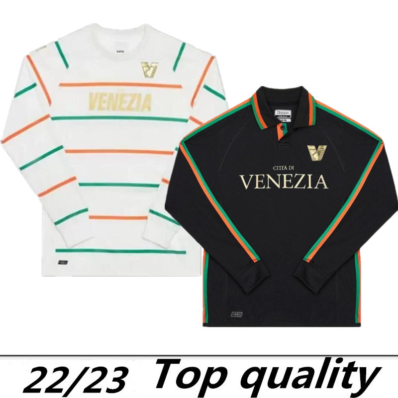 

22 23 long sleeves Venezia FC Soccer Jerseys 2022 home Black Away White training t-shirt 10# ARAMU 11# FORTE Venice 2023 BUSIO 27# Football Shirts 3rd 2023 Kids Kit Uniforms